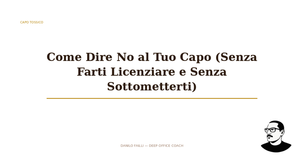 dire no al capo